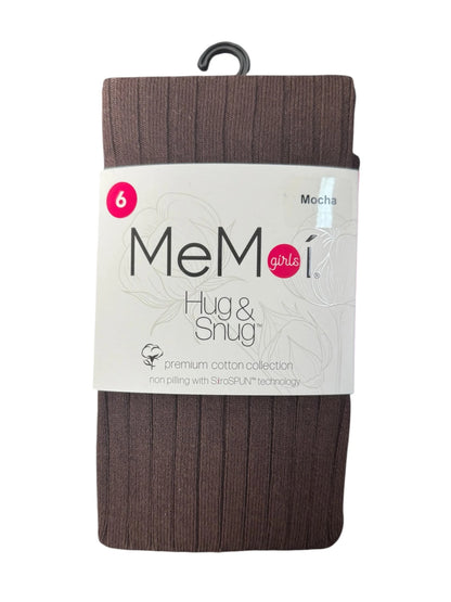 Memoi Hug & Snug Cotton Ribbed Tights - MK-342