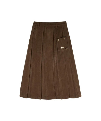 Crew Essentials Sofi Pleated Maxi Skirt - AL3275