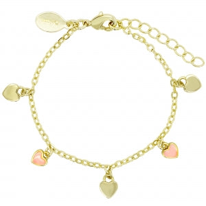 Delino Charm Bracelet - Heart - B15851-B-GD
