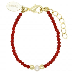 Delino Gold Ball Bracelet - Faceted Crystal - B16061-B-GD