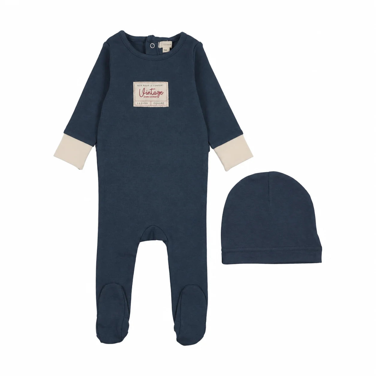 Lil Legs Color Block Footie Set - AF26S305B