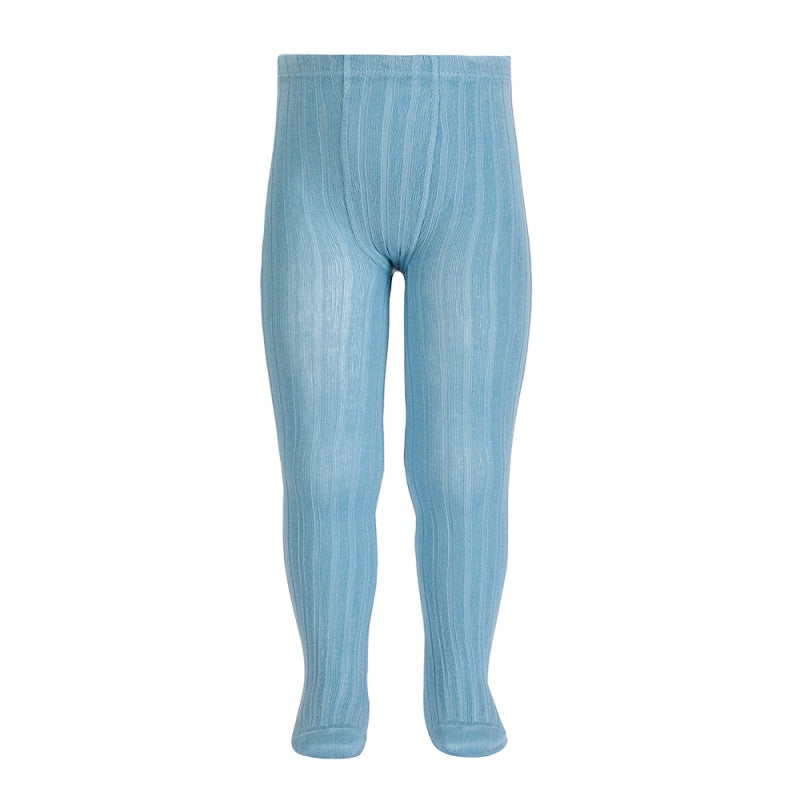 Condor Ribbed Cotton Tights 416 Cloud - 32016/1