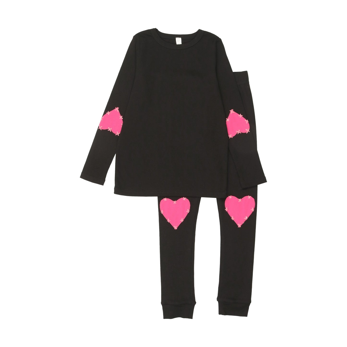 Bopop Heart Patch Pajamas - V134