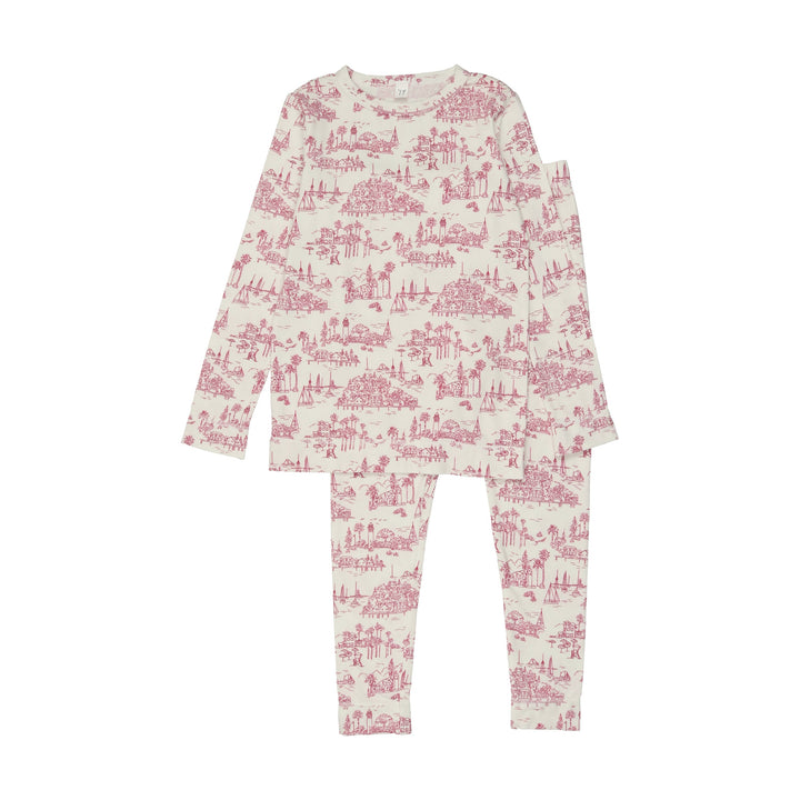 Bopop Coastal Toile Pajamas - P626