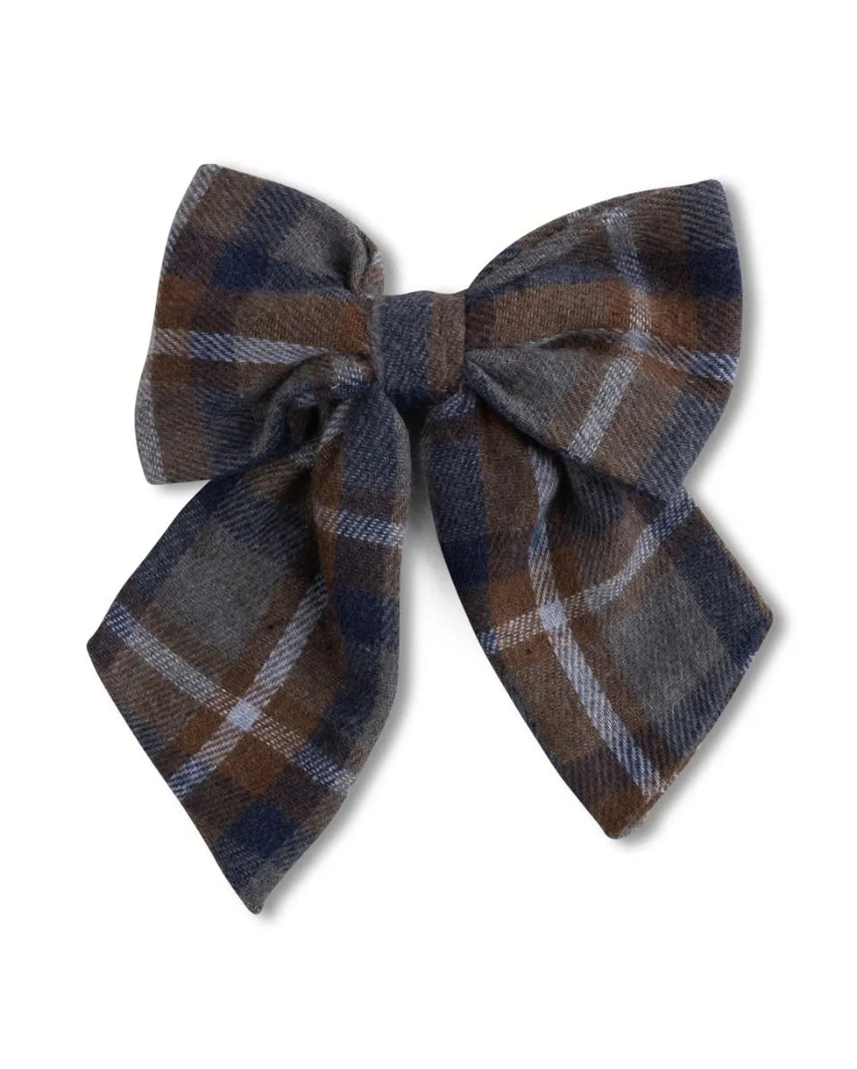 One Child  Arlin Plaid Bow - C-23190