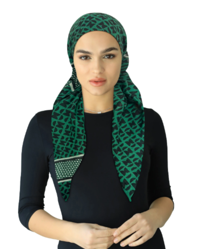 Cherie Open Back Headscarves Symmetrical Design - SP295A