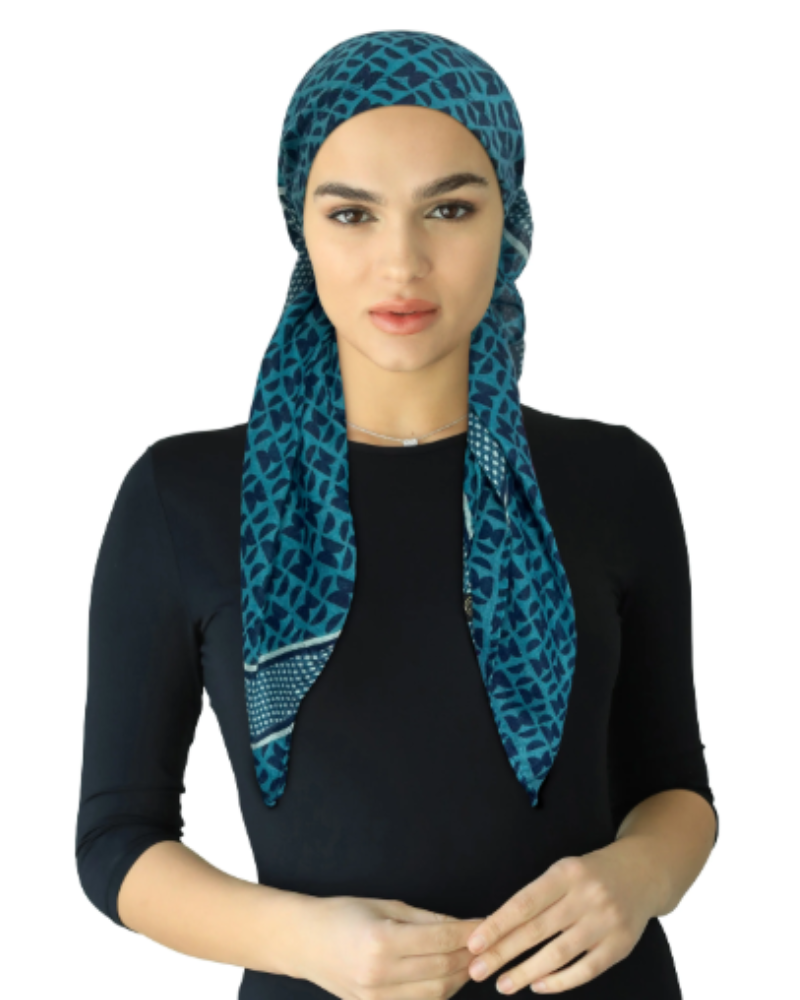 Cherie Open Back Headscarves Symmetrical Design - SP295A