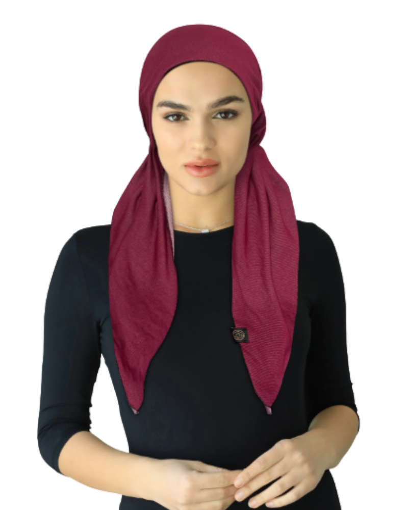 Cherie Denim Fabric Headscarves - HA-DENIM