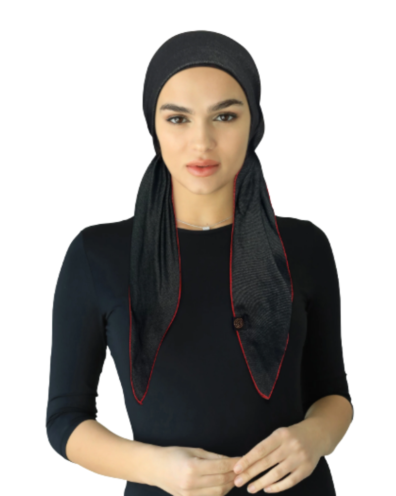 Cherie Denim Fabric Headscarves - HA-DENIM