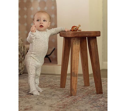 MiniMoi Abstract Spots Front Zip Footie - IAE09992