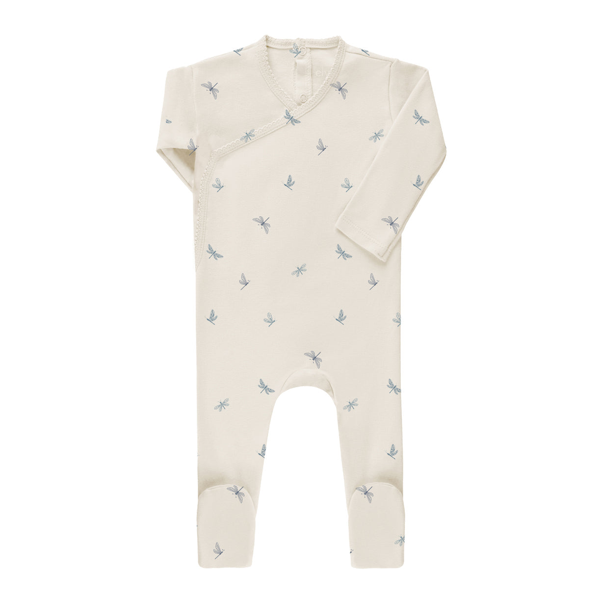 Aurora Jersey Cotton Butterfly/ Dragonfly Collection Footie - ASS26-0049-F
