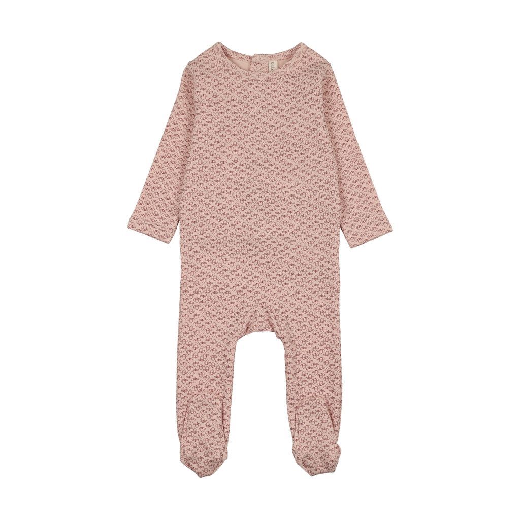 Lilette Mini Flora Print Footie - LTF26LS107F