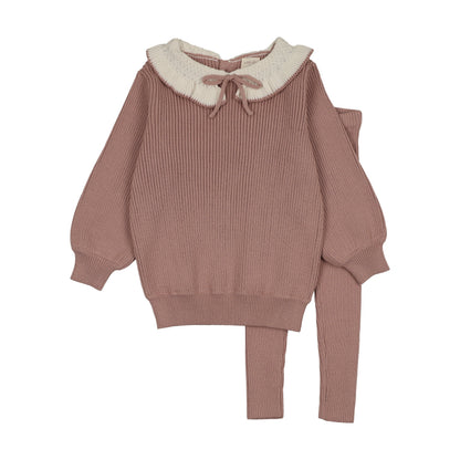 Lil Legs Ruffle Collar Knit Toddler Set - AF26TP502