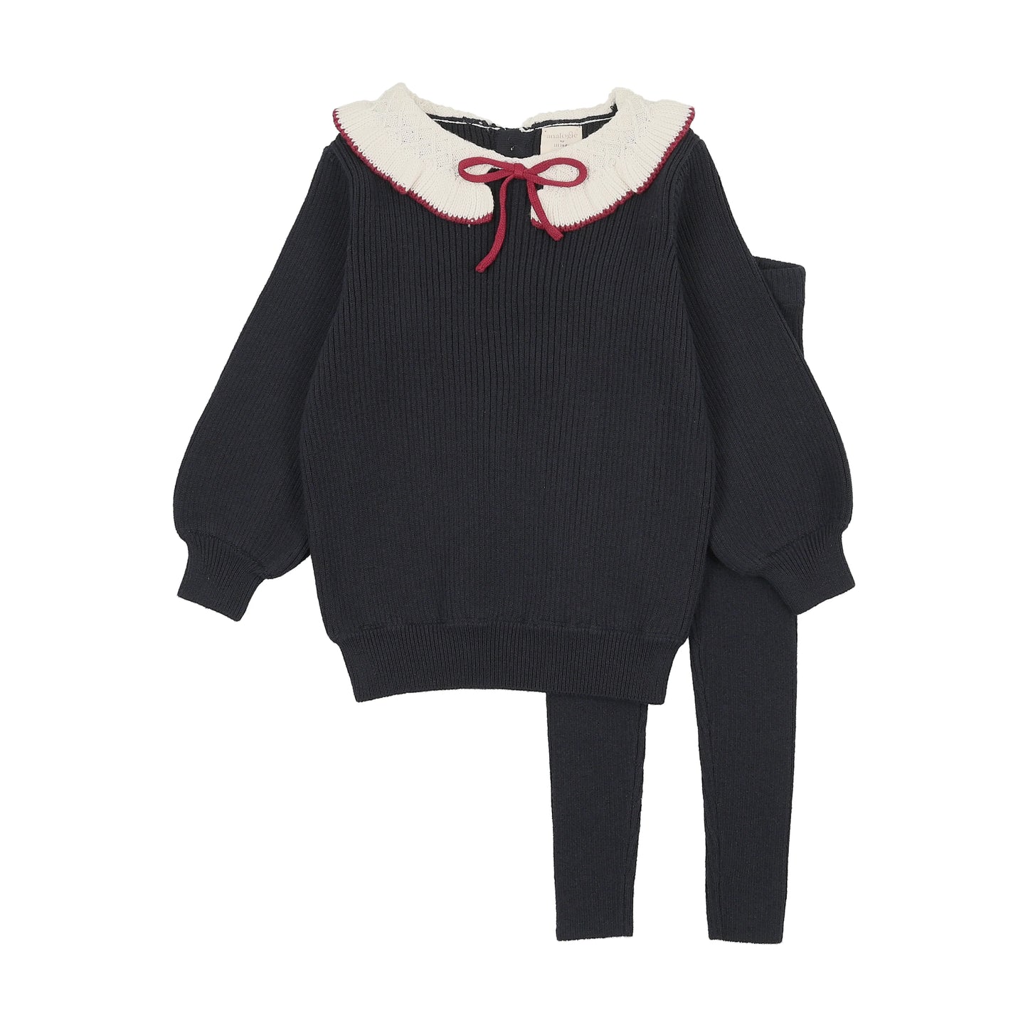 Lil Legs Ruffle Collar Knit Toddler Set - AF26TP502