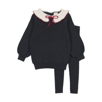 Lil Legs Ruffle Collar Knit Toddler Set - AF26TP502