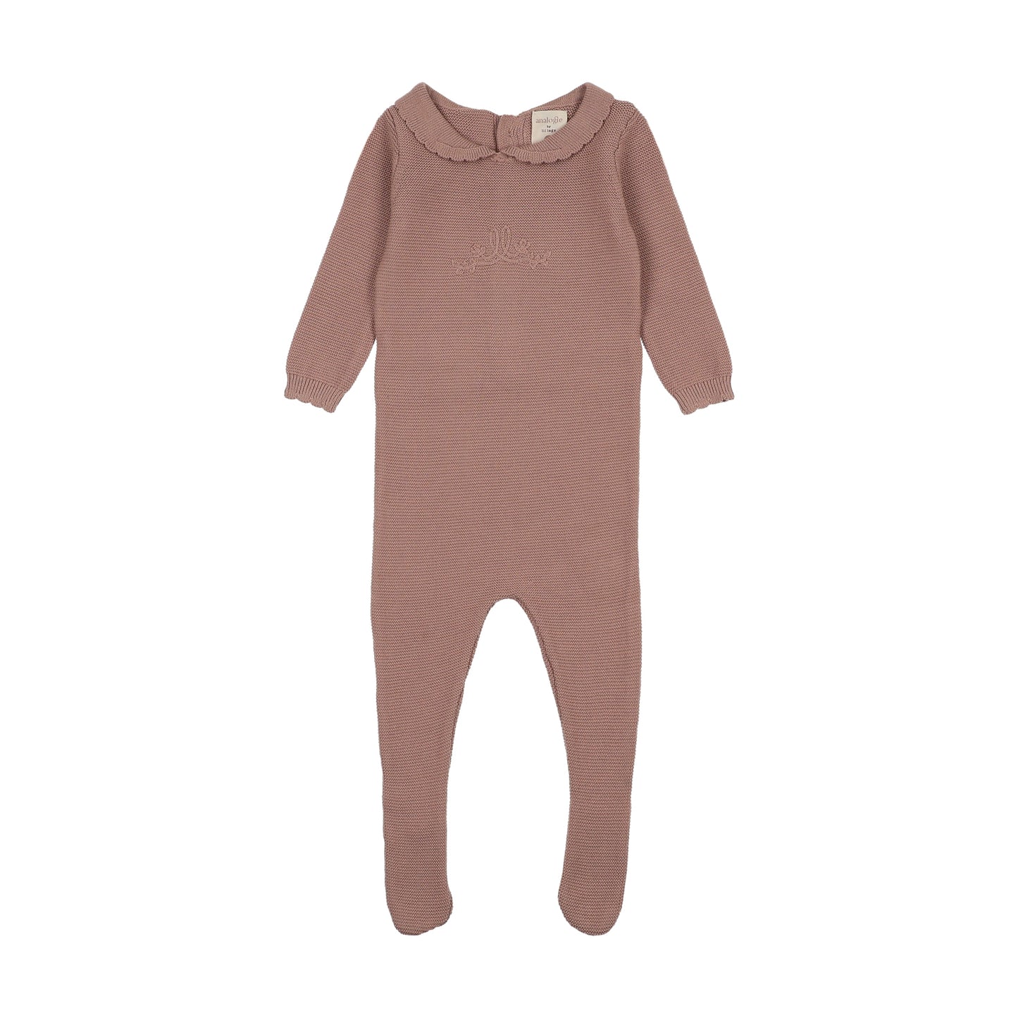 Analogie Knit Embroidered Footie - AF26S315A