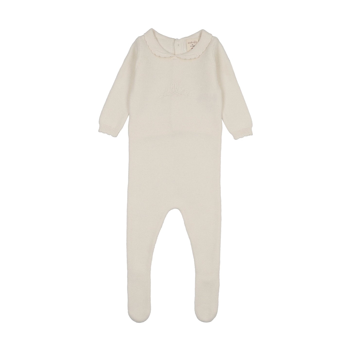 Analogie Knit Embroidered Footie - AF26S315A