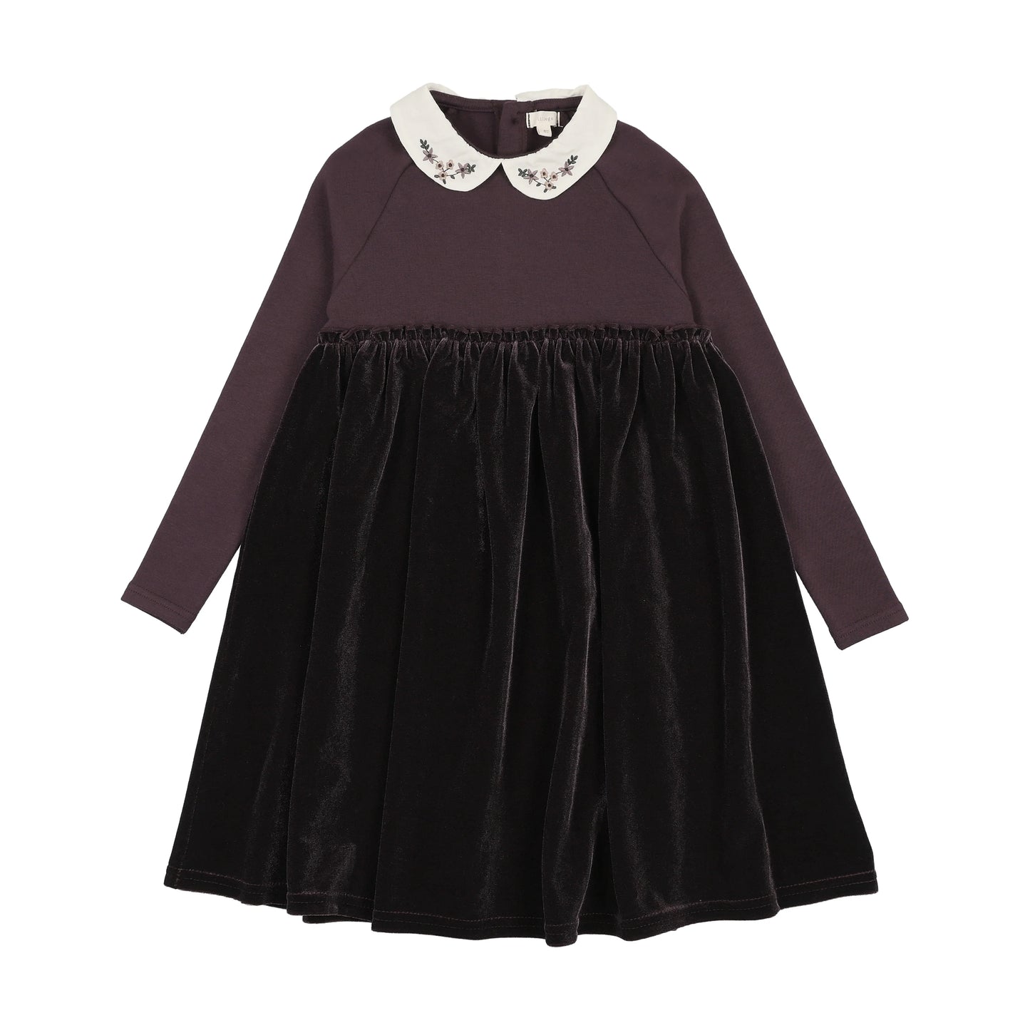 Lil Legs Embroidered Collar Maxi-Short Length - AF26D209B