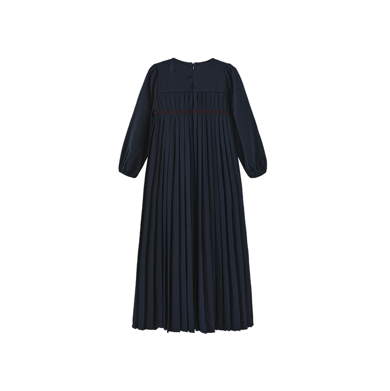Lilou Pleated Detail Maxi Robe - C-28466