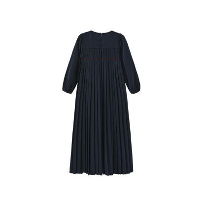Lilou Pleated Detail Maxi Robe - C-28466