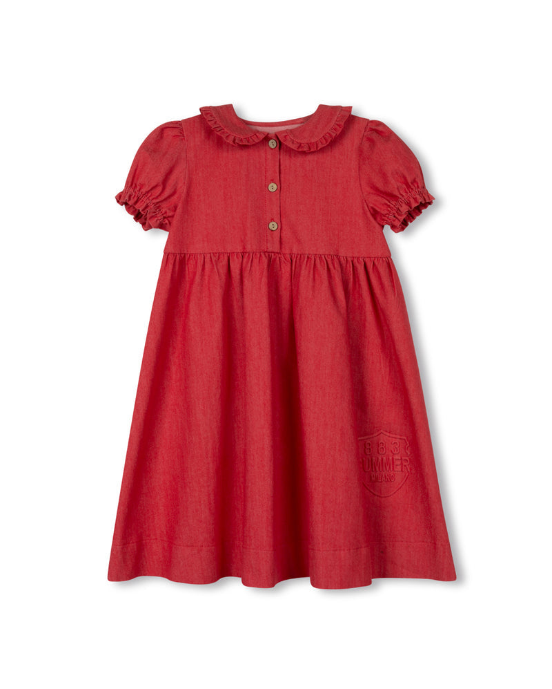 Hello Yellow Bottom Patch Detailed Dress - C-24377