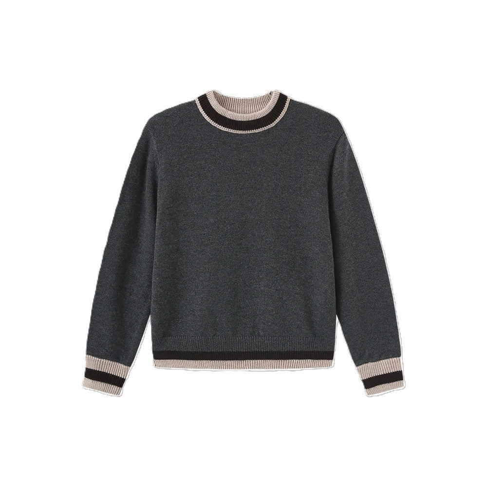 Harper James Striped Trim Sweater - C-27836