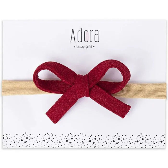 Adora Mini Waffle Bow Headband - ABG_MWBH004