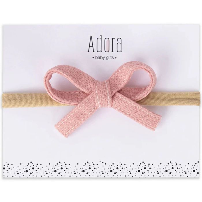 Adora Waffle Bow Headband - ABG_WBH003