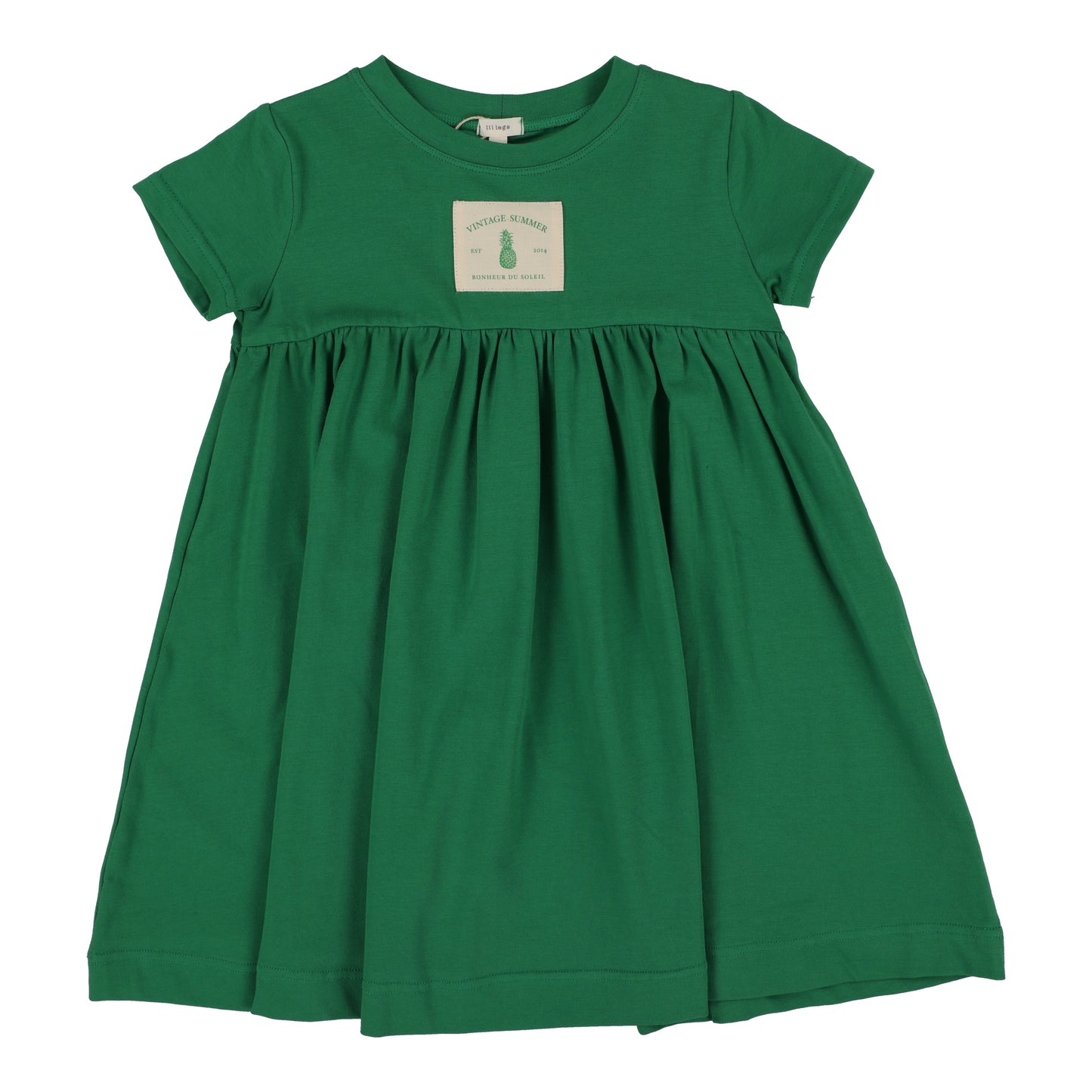 Lil Legs Patch Dress Short Sleeve