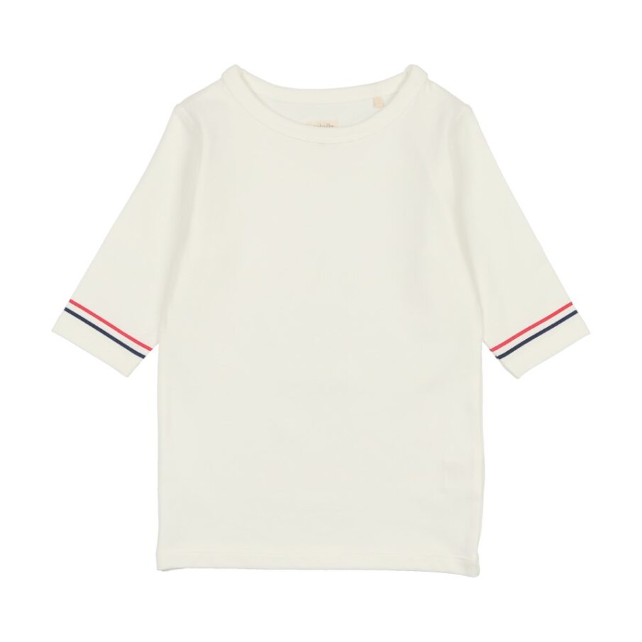 Analogie Three Quarter Sleeve T-Shirt W/ Stripe - Sttq