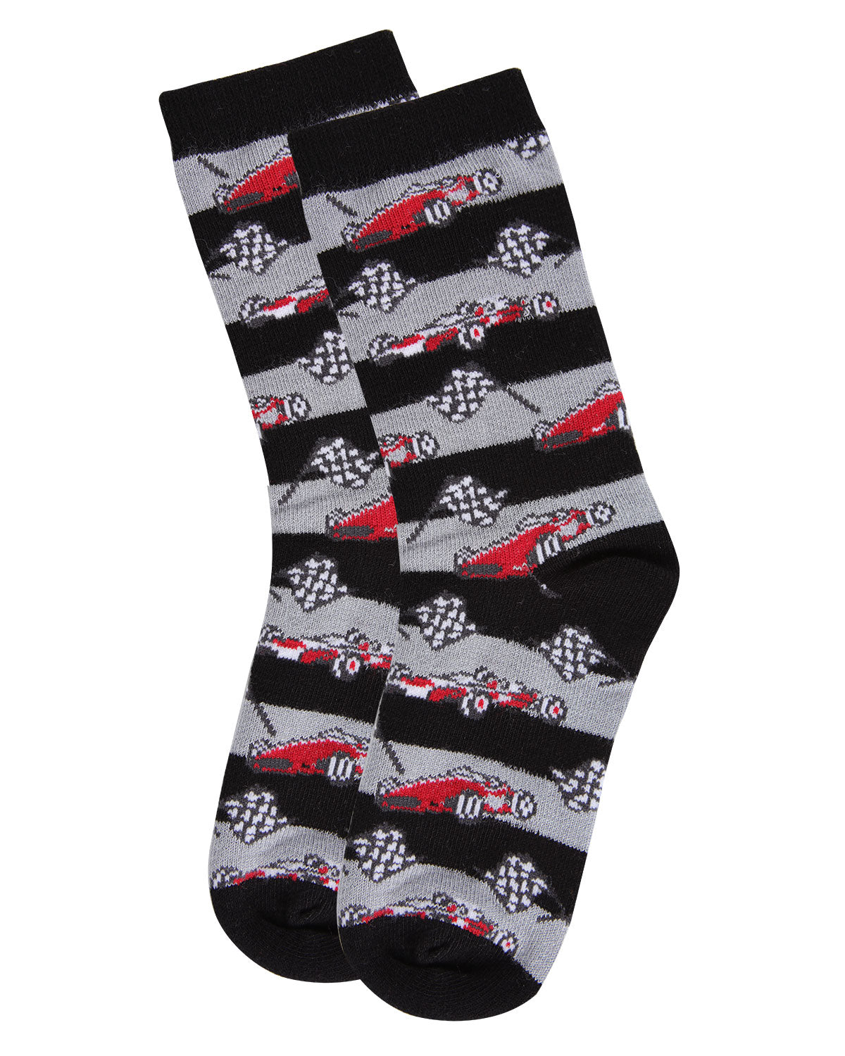 Race Car Bamboo Blend Boys Crew Socks