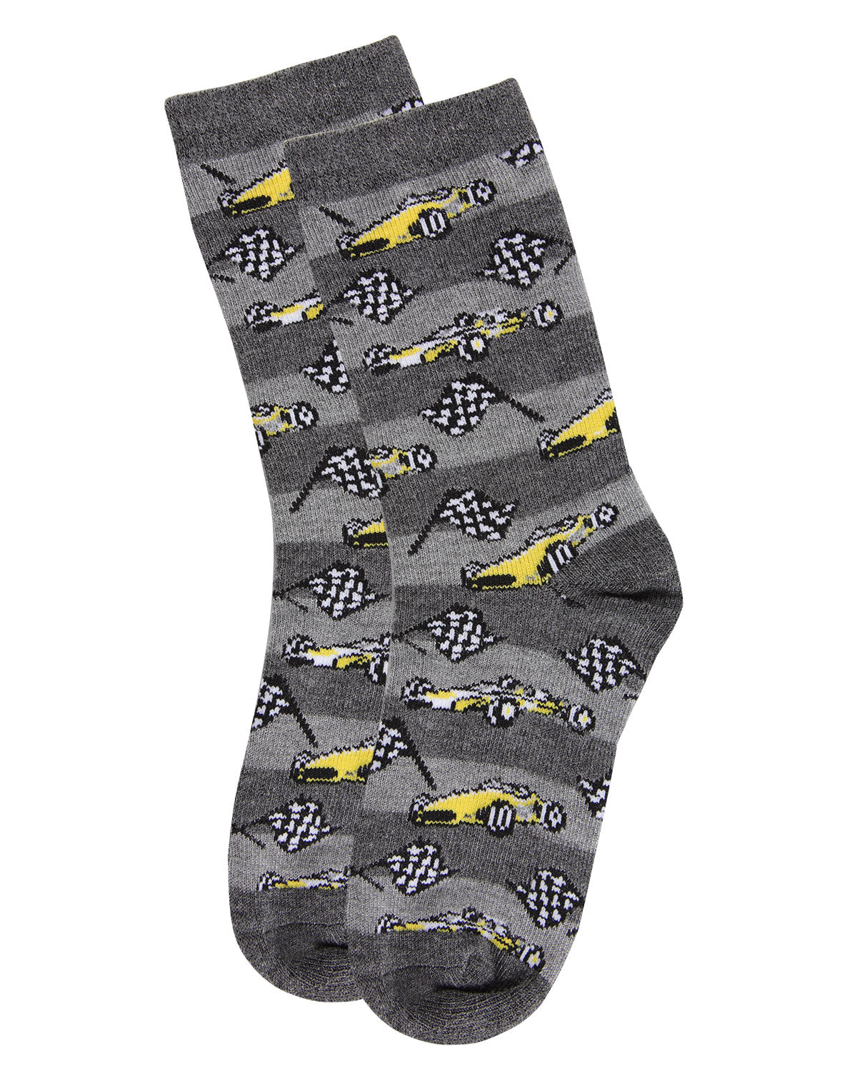 Race Car Bamboo Blend Boys Crew Socks