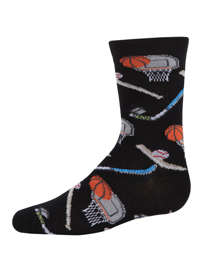 Sports Bamboo Blend Crew Socks