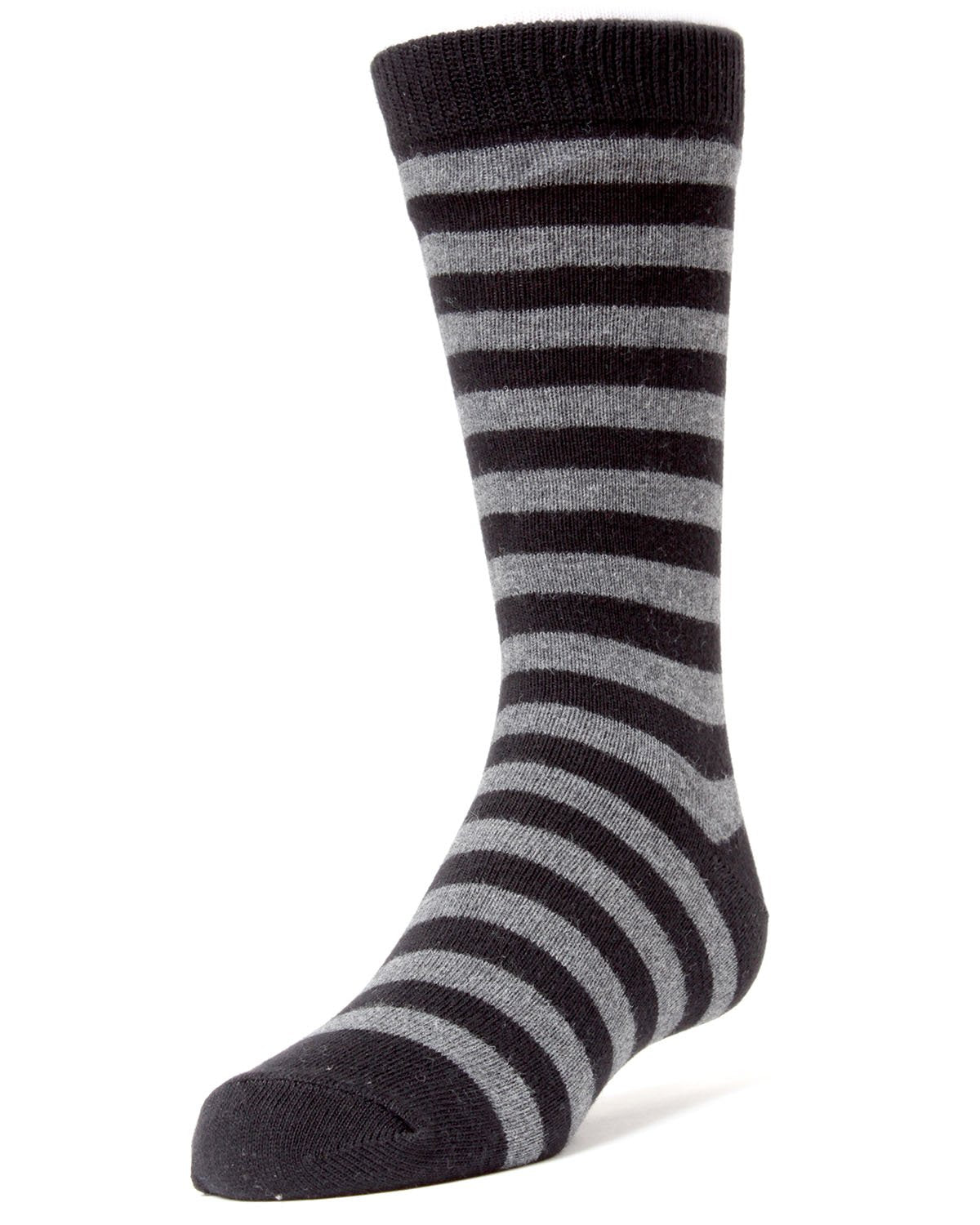 Two Color Striped Boys Cotton Blend Dress Socks