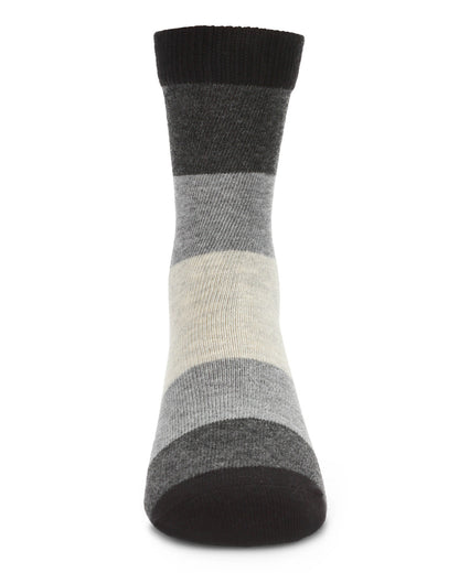 Ombre Color Block Boys Cotton Blend Crew Sock