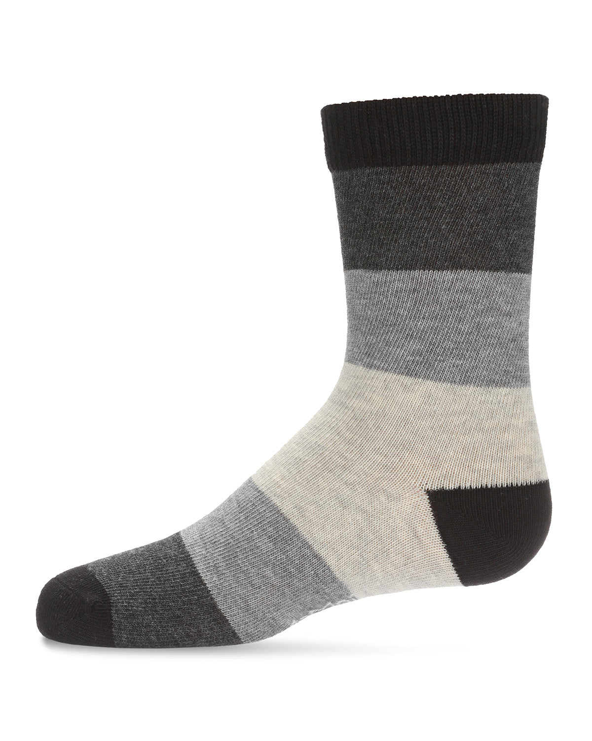 Ombre Color Block Boys Cotton Blend Crew Sock