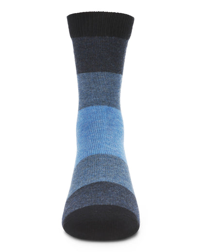 Ombre Color Block Boys Cotton Blend Crew Sock