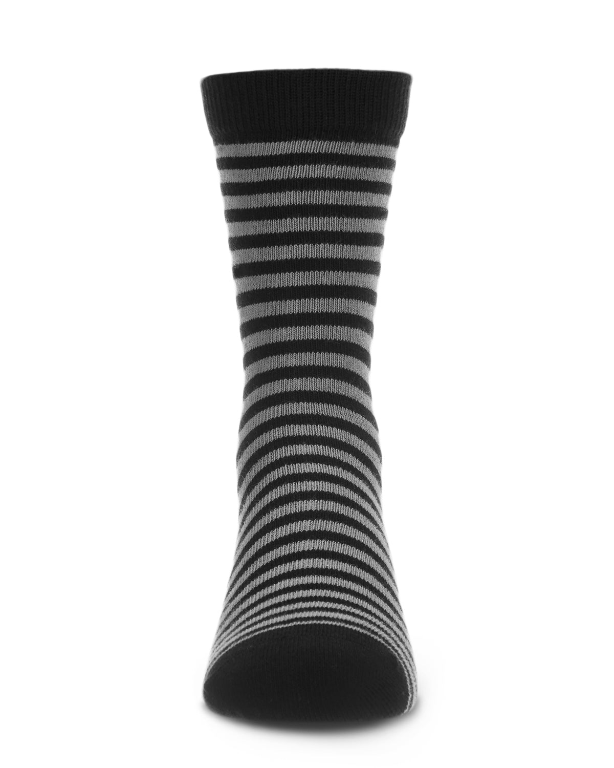 Thin Stripe Cotton Blend Boys Crew Sock