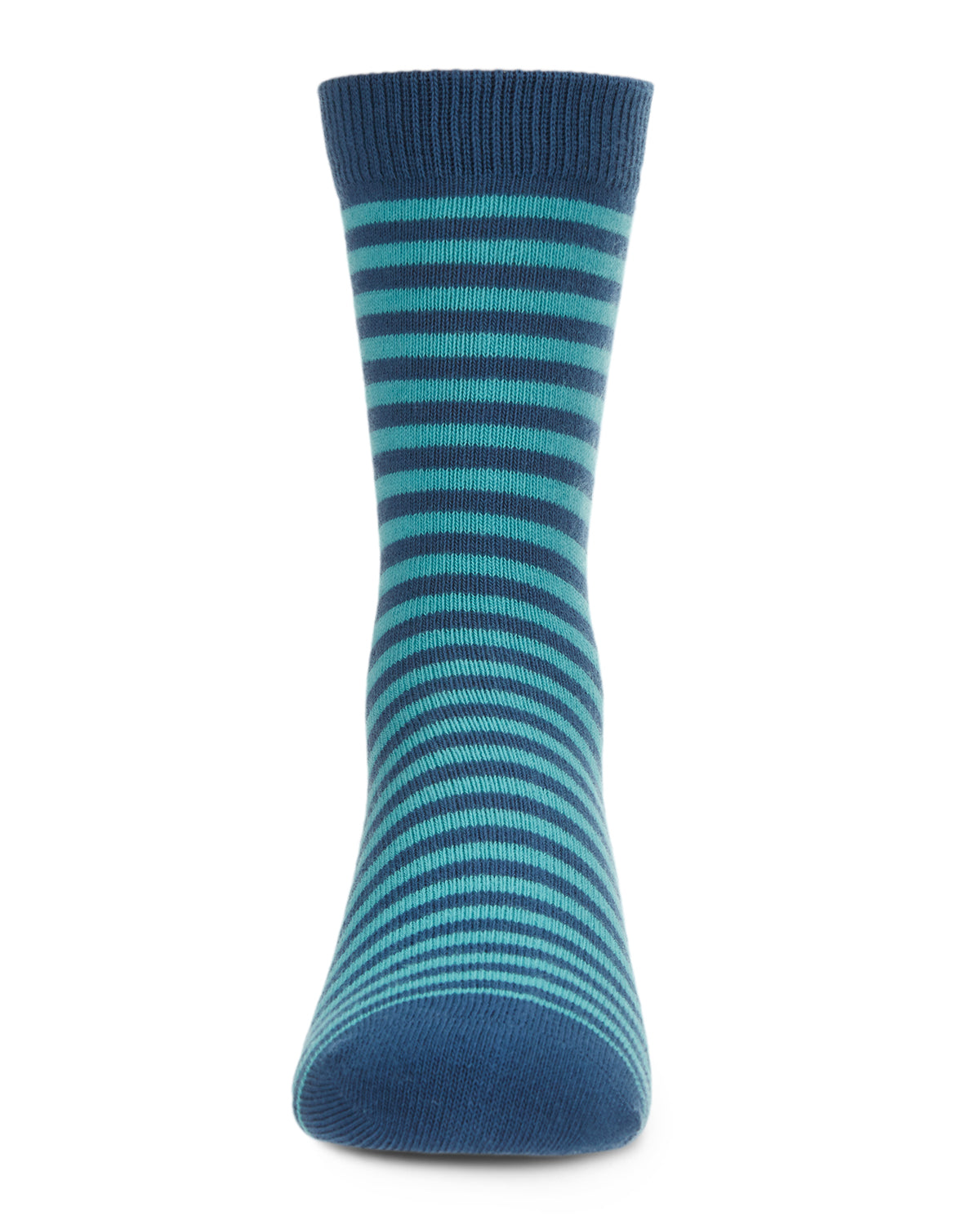 Thin Stripe Cotton Blend Boys Crew Sock