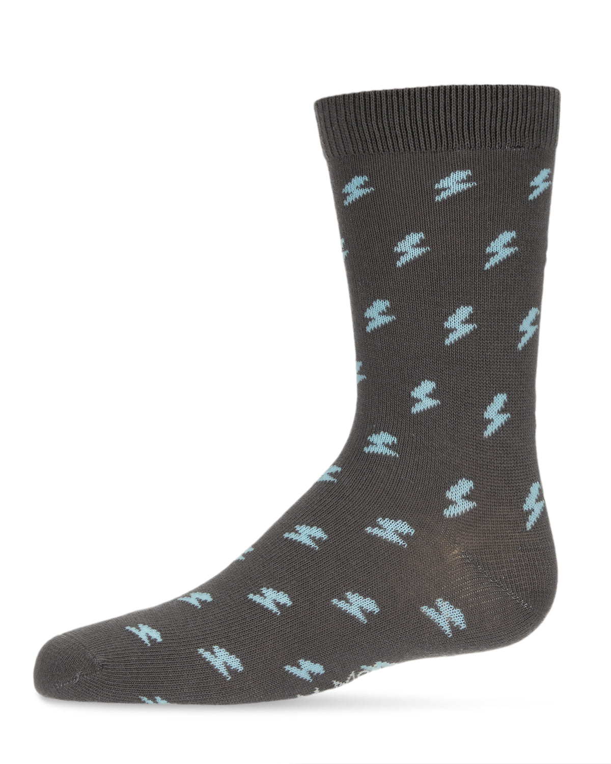 Lightning Bolt Boys Cotton Blend Crew Socks