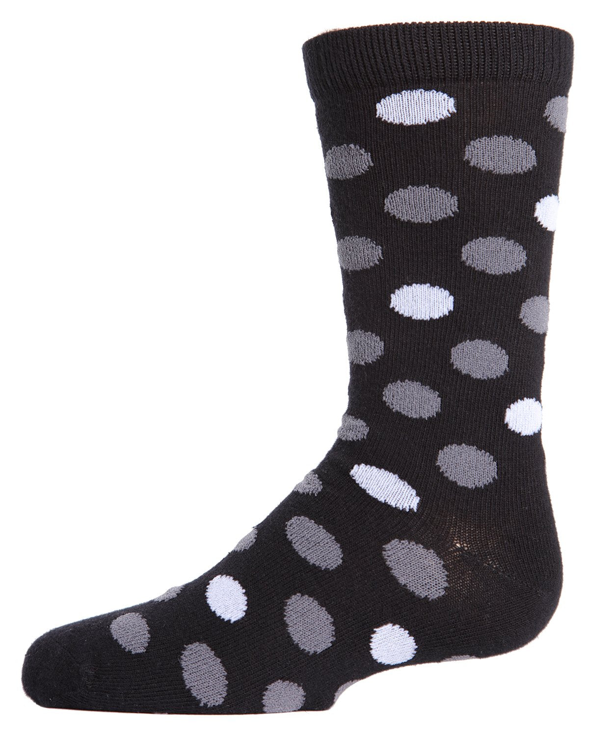 Boys' Spots and Dots Ribbed Cotton Crew Socks