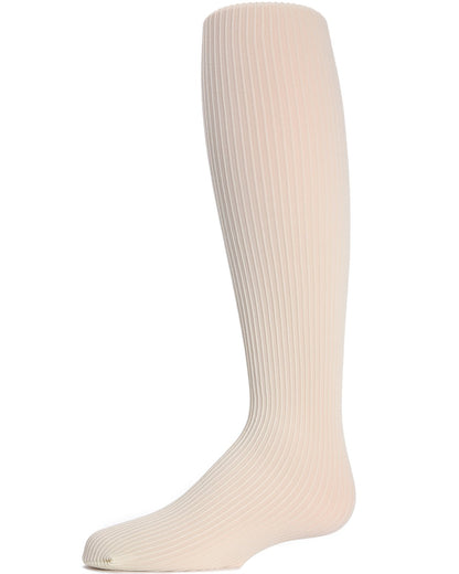 Textured Toes Girls Ribbed Tights