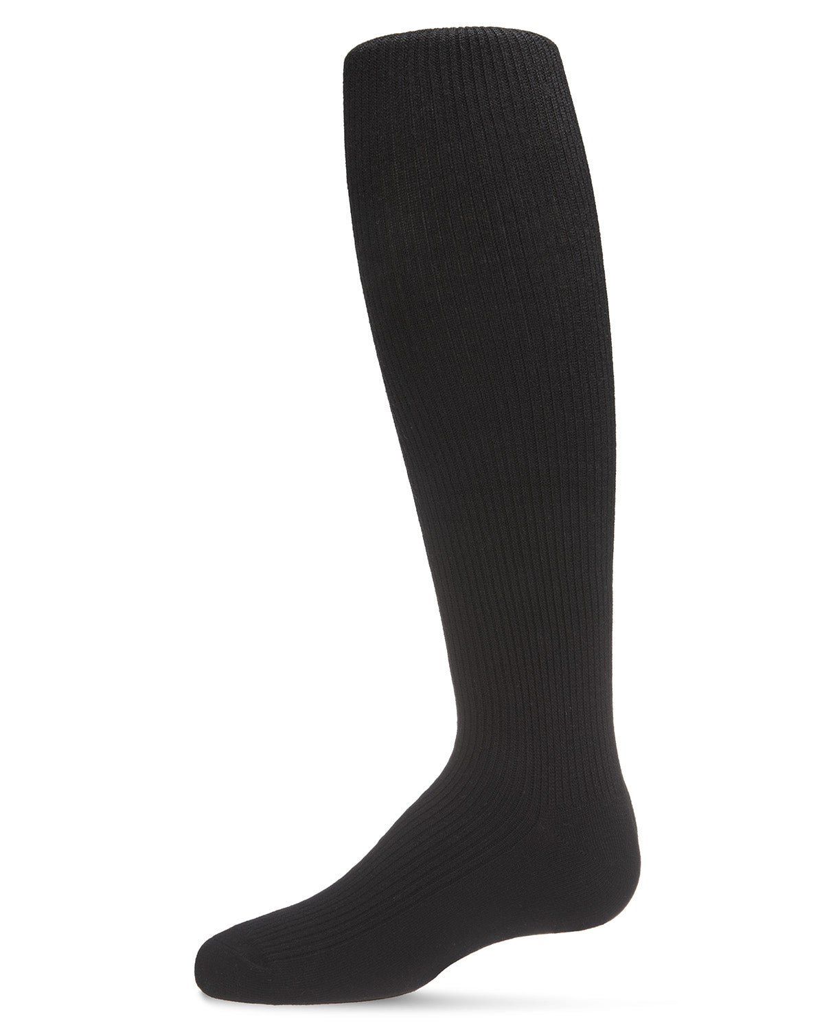 Girls' Thin Ribbed Cotton Tights