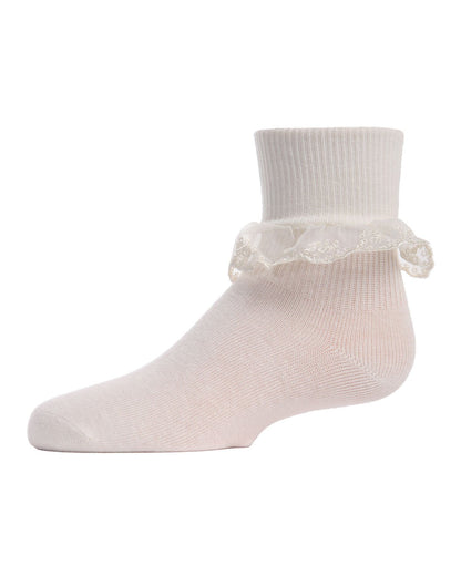 Classic Lace Girls Ruffle Anklet Socks