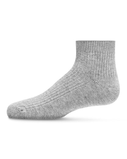 Thin Ribbed Cotton Kids Anklet Sock
