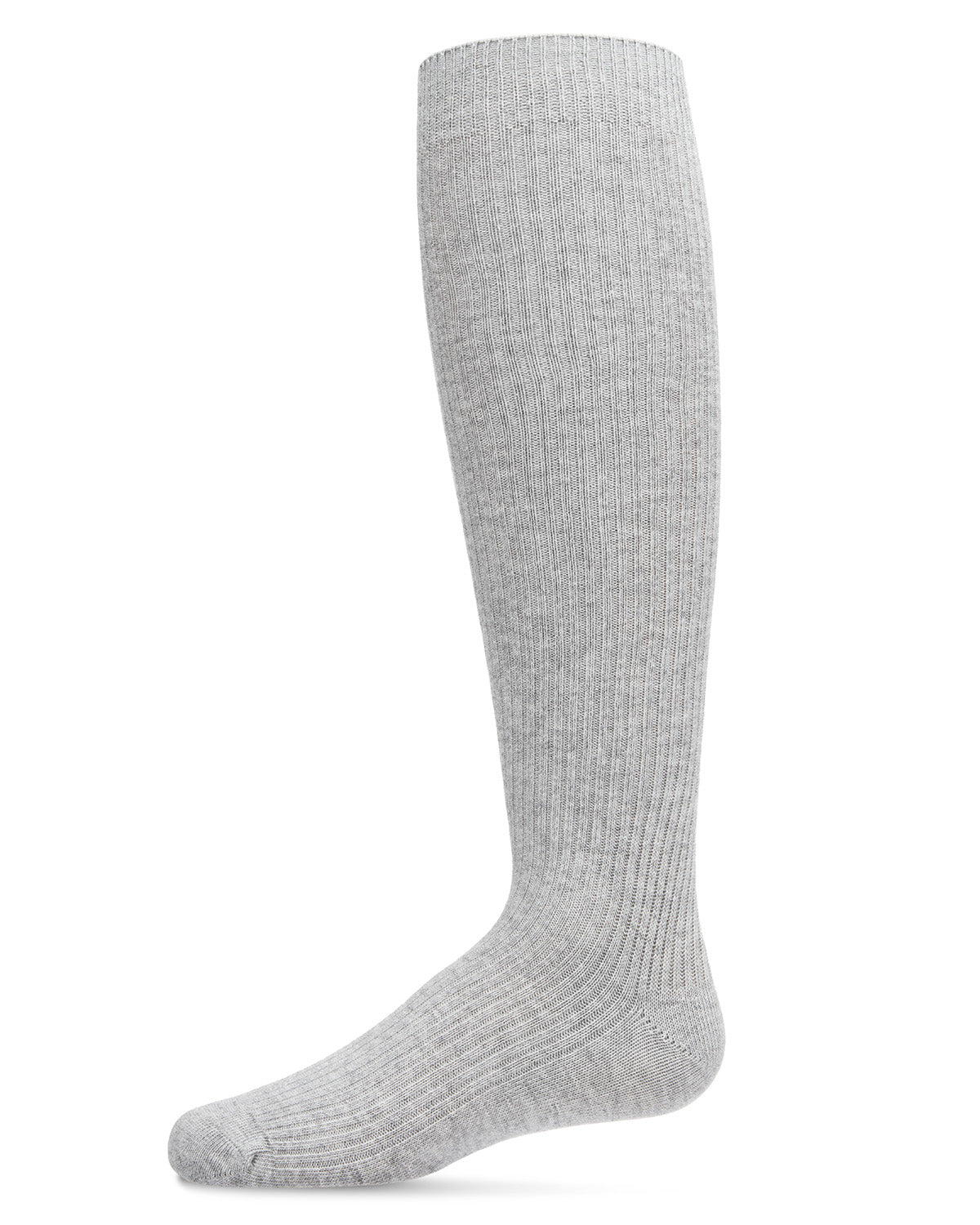 Thin Ribbed Girls Cotton Blend Knee High Sock