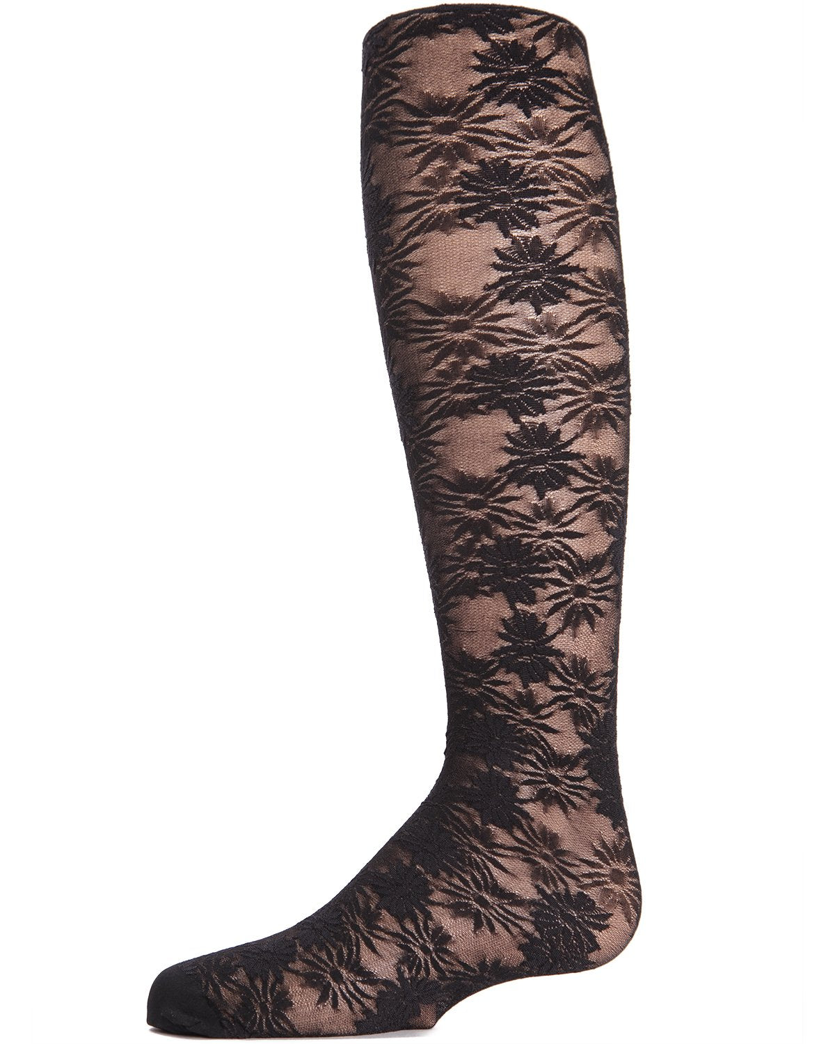 Flower Bunches Sheer Girls Tights