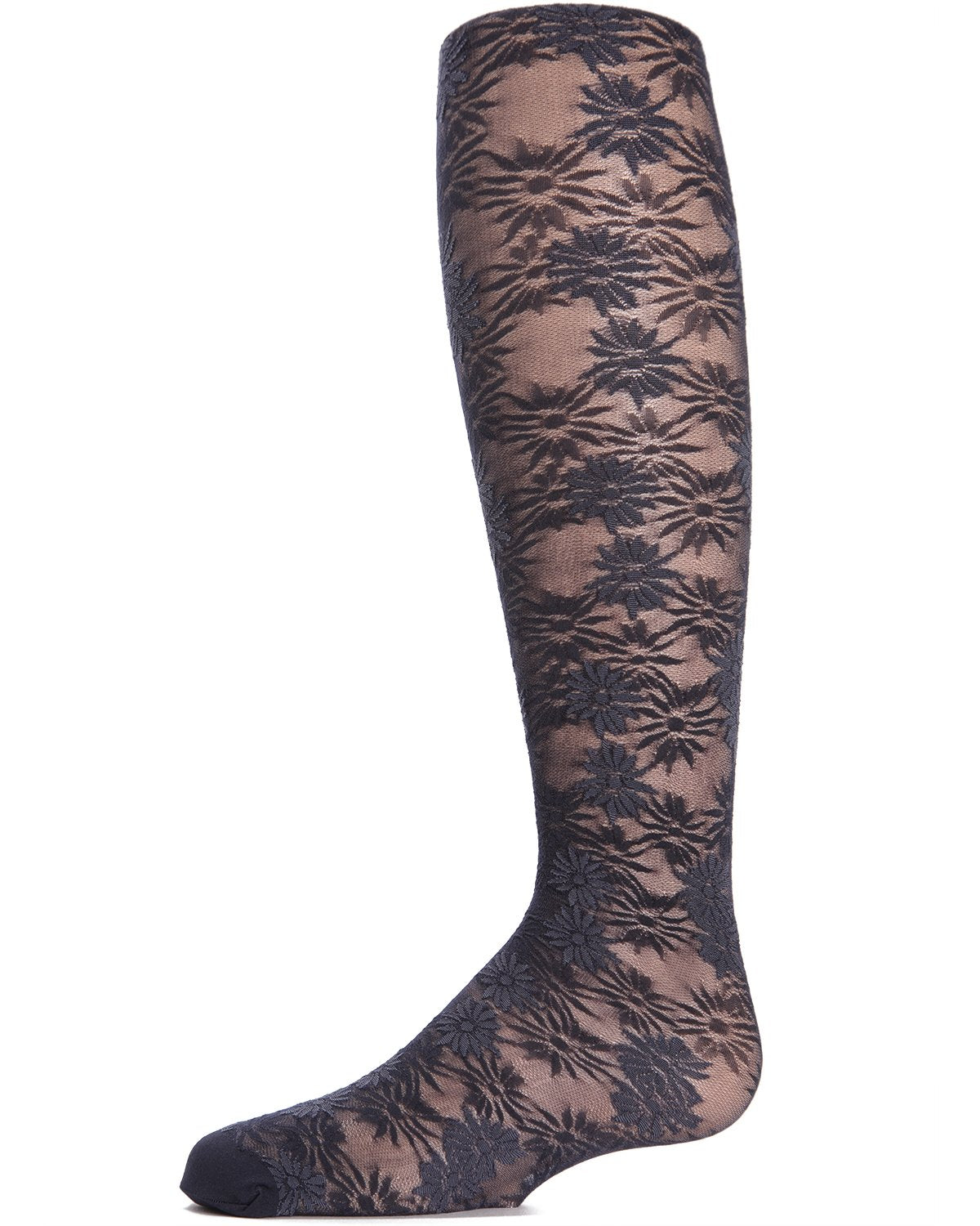 Flower Bunches Sheer Girls Tights