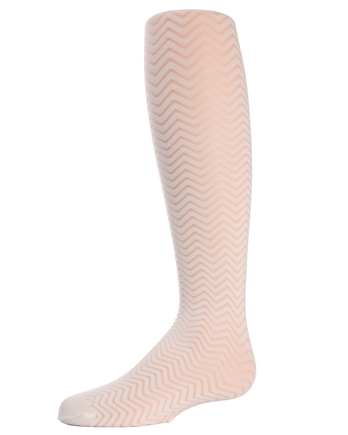 Girls' Chevron Wave Sheer Nylon Tights