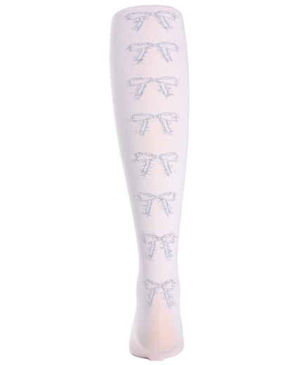 Bows in the Back Opaque Girls Tights